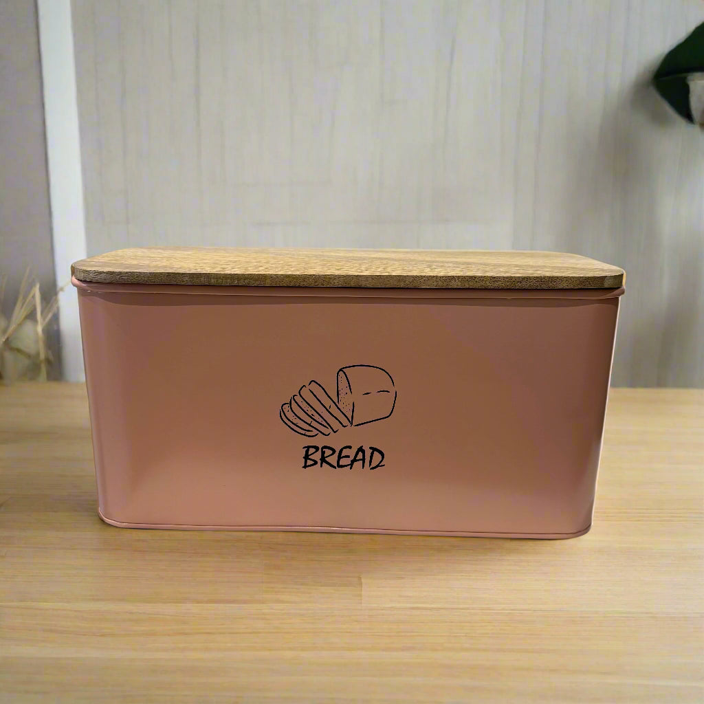 Bread Box And 3-Piece With Sugar Tea Coffee Containers Sets For Kitchen Countertop By MA-WH4