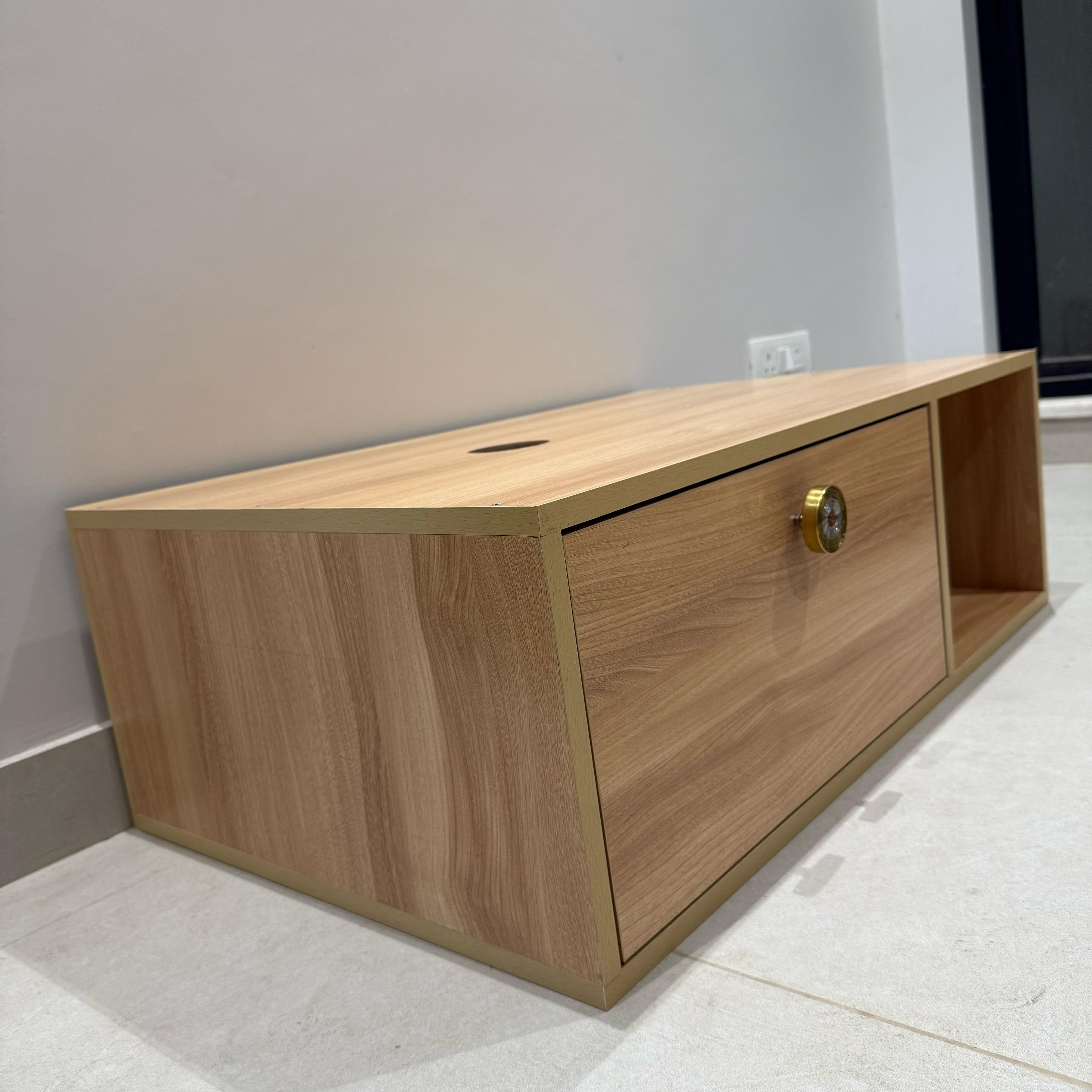 Modern Bathroom Vanity with  Open and Closed Storage By Miza