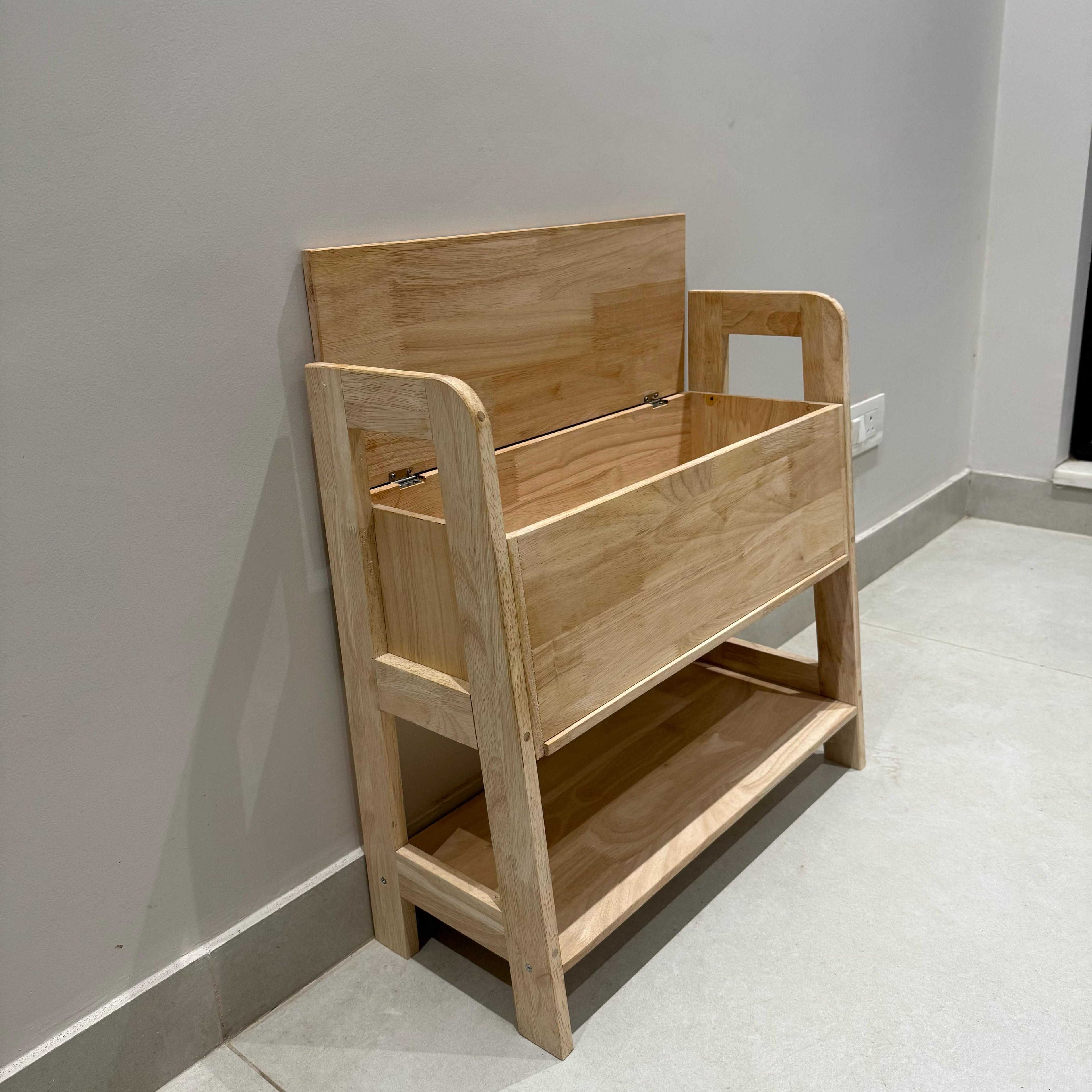 Hallway Shoe Storage Bench With Lid By Miza