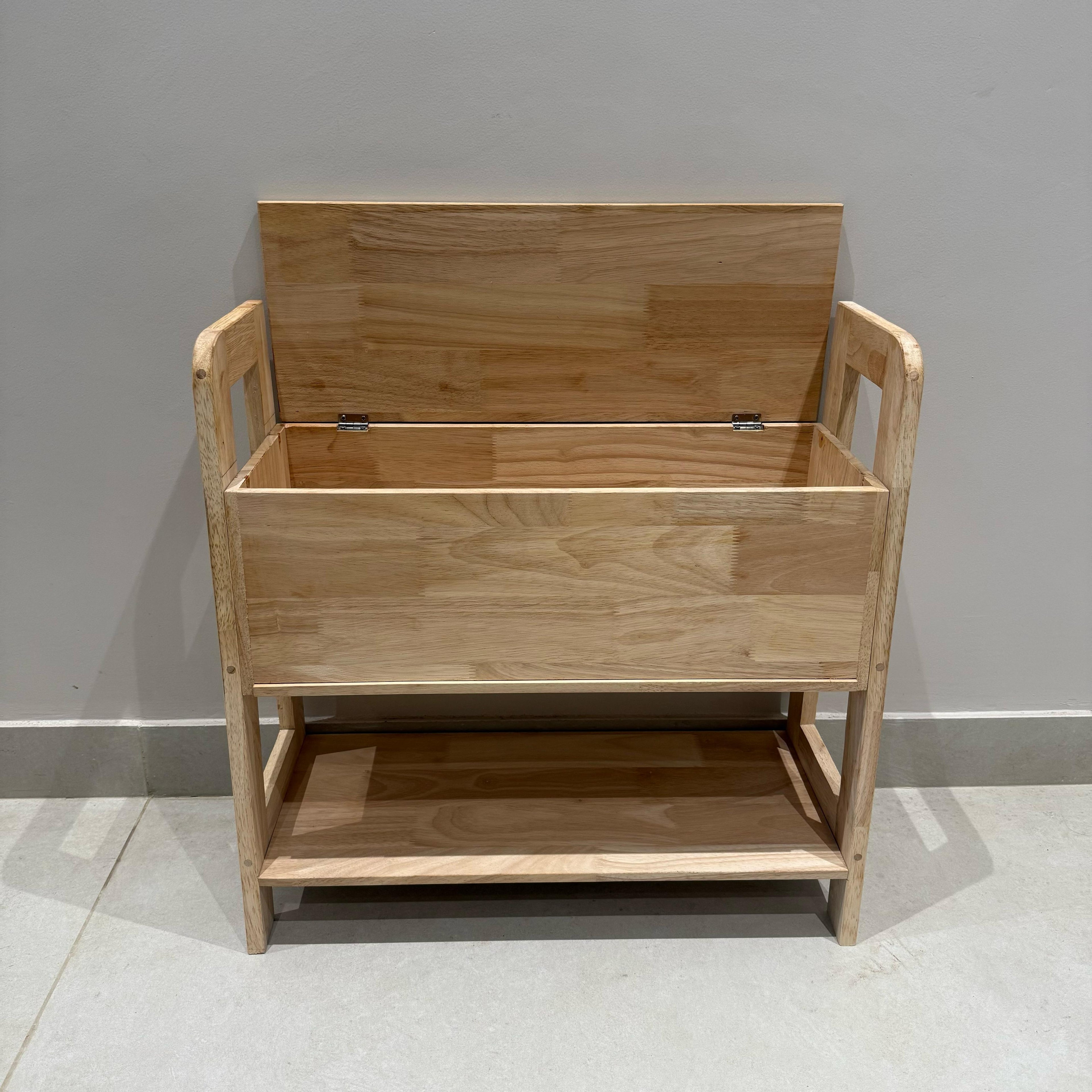 Hallway Shoe Storage Bench With Lid By Miza