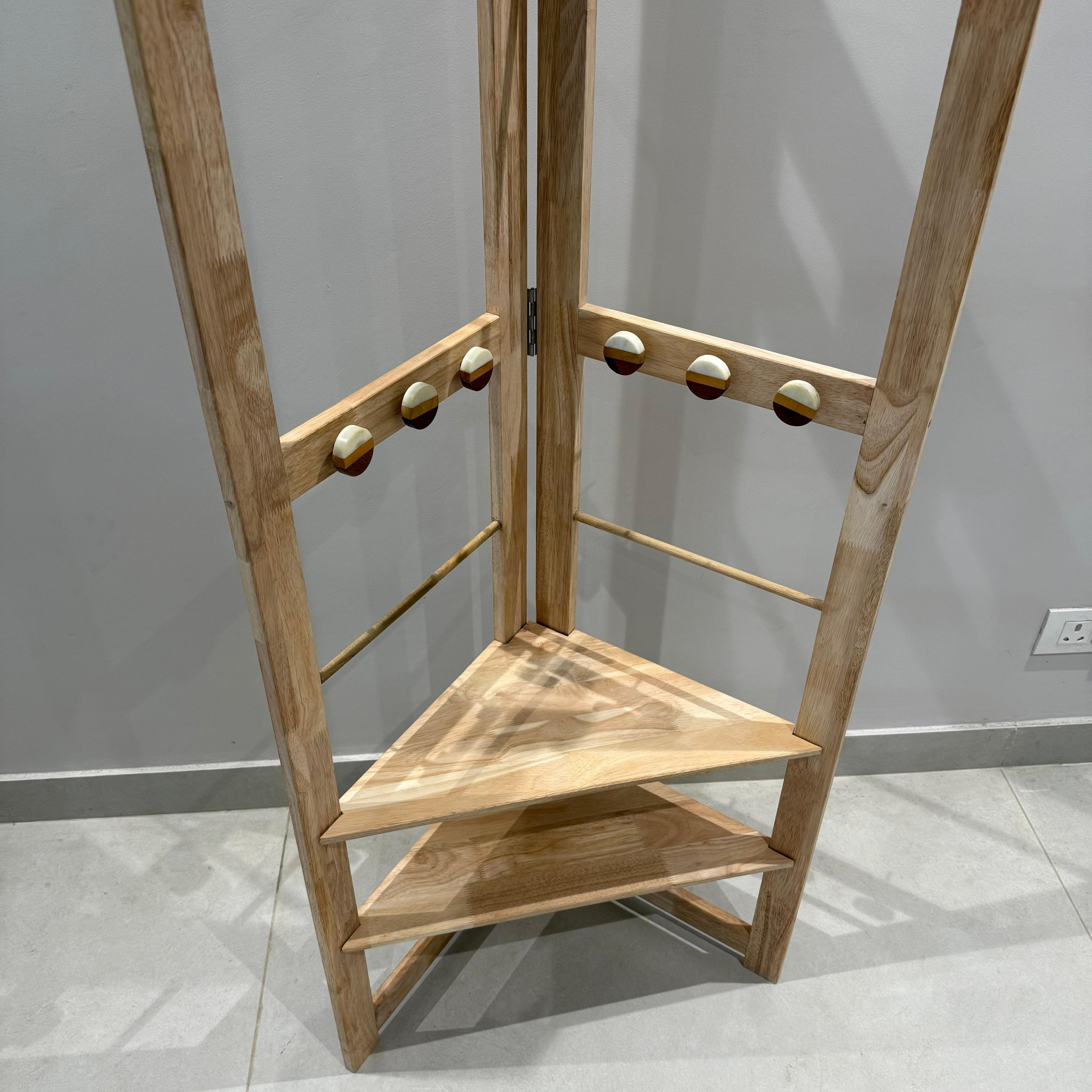 Solid Wood Frame Creative Coat Rack By Miza