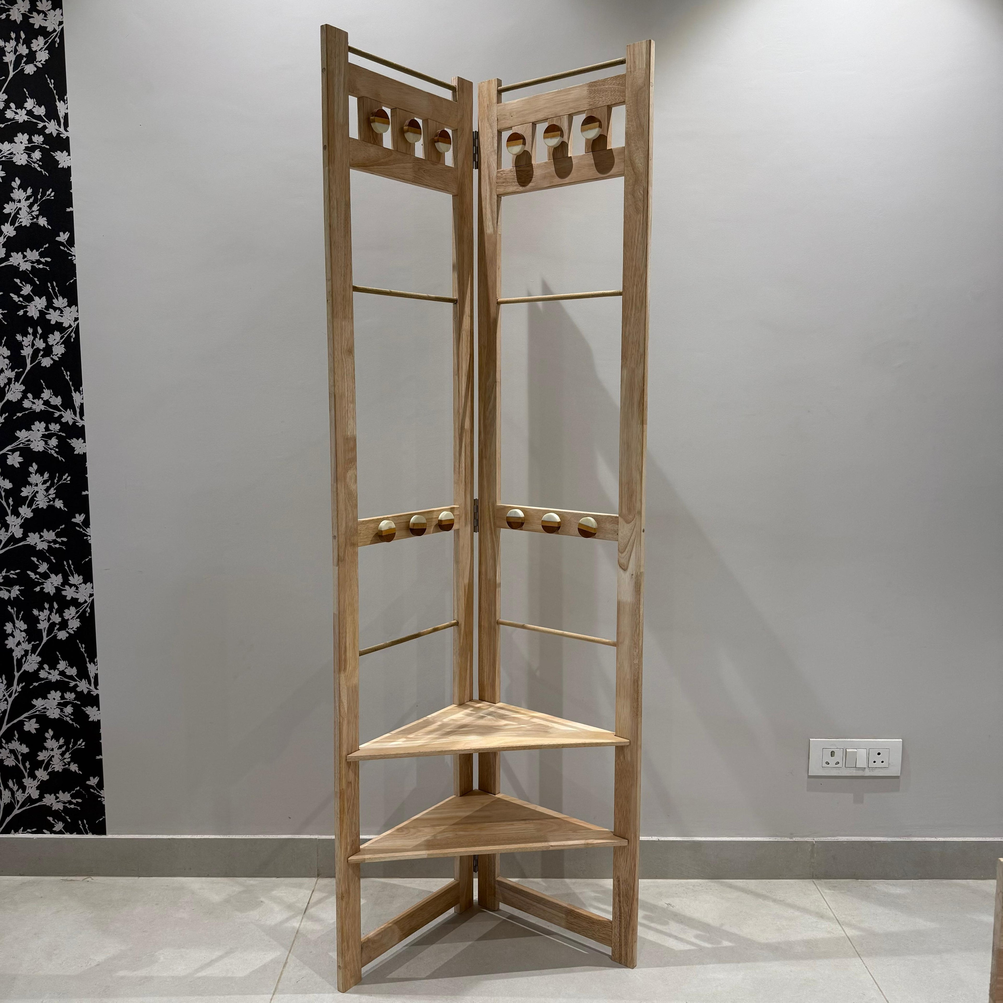Solid Wood Frame Creative Coat Rack By Miza
