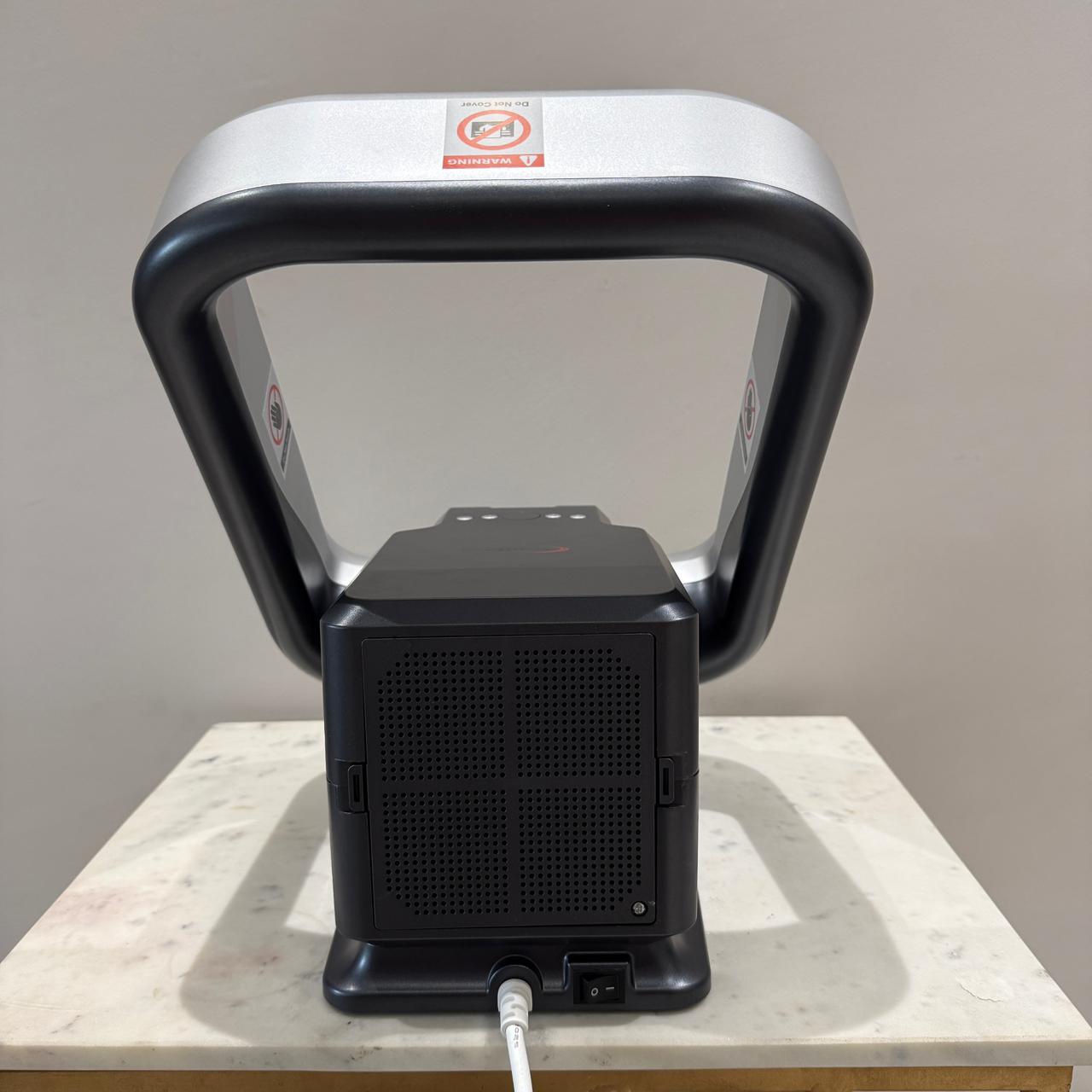 WOW Plus Bladeless Surface / Wall Mounted Personal Air Circulation Fan With Heater & Filter By Wadbros