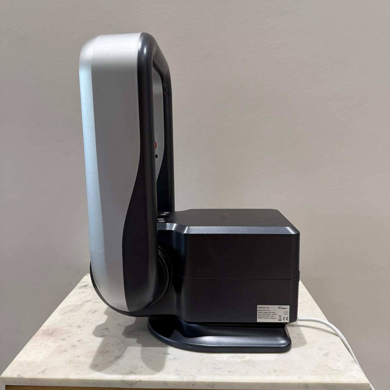 WOW & WOW Plus Bladeless Surface / Wall Mounted Personal Air Circulation Fan With Remote By Wadbros