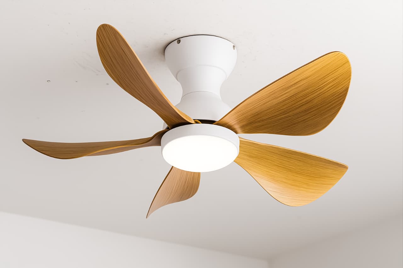 Prinia Remote Operated Forward And Reverse 5 Blades Ceiling Fan 1 PC By Wadbros