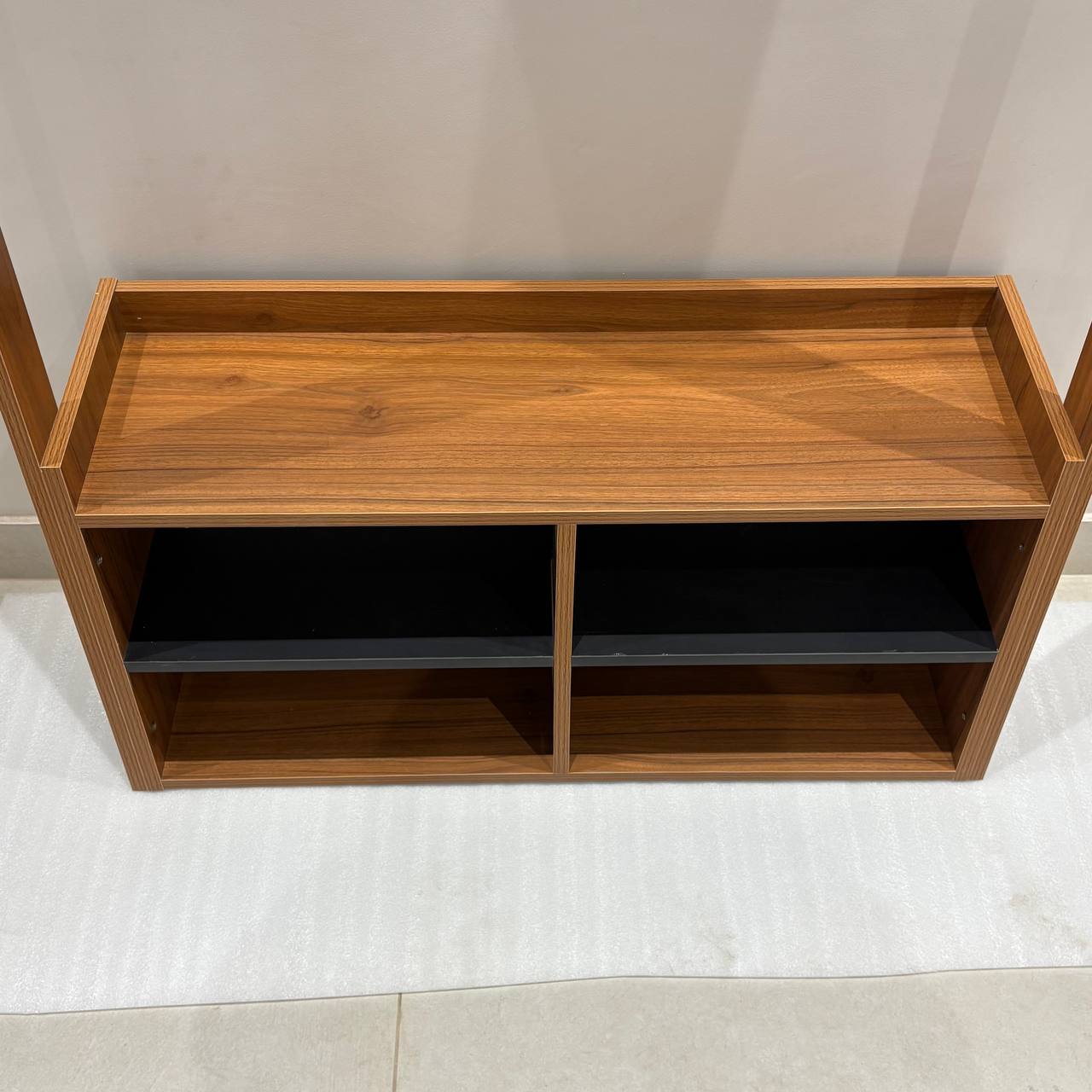 Ladder Shoe Stand, Shoe Rack for Home, Hallways,Shoe Cabinet with Open & Closed Storage By Miza