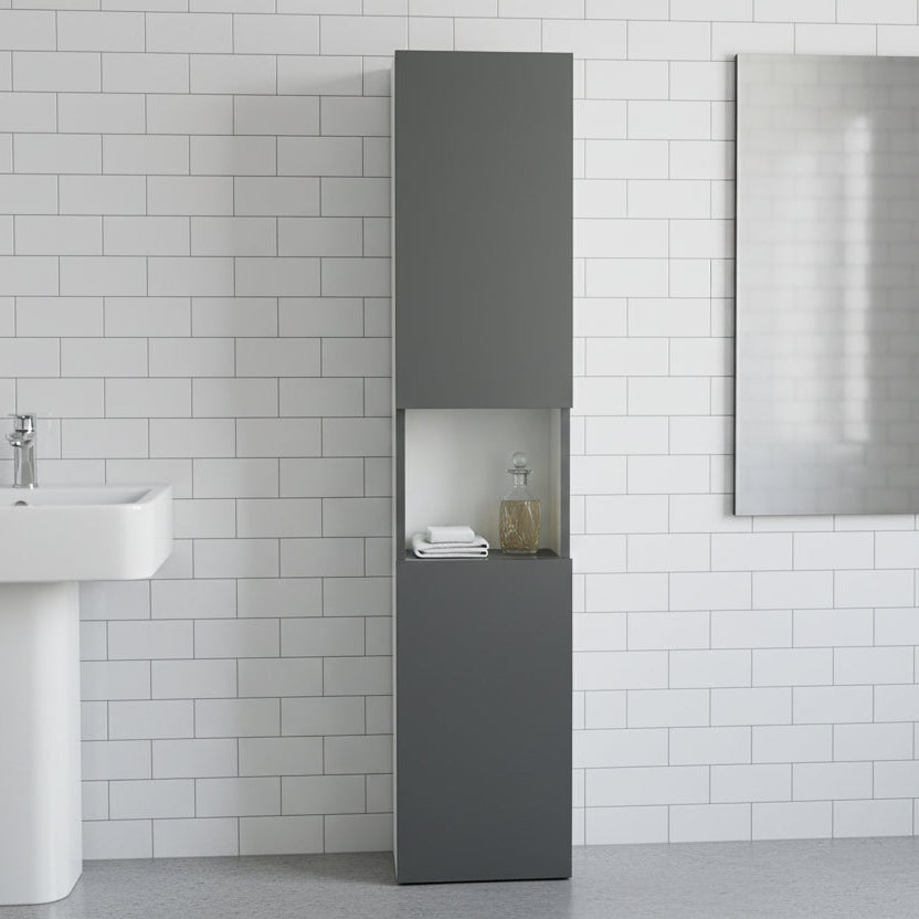 Modern Tall Vertical Bathroom Storage By Miza