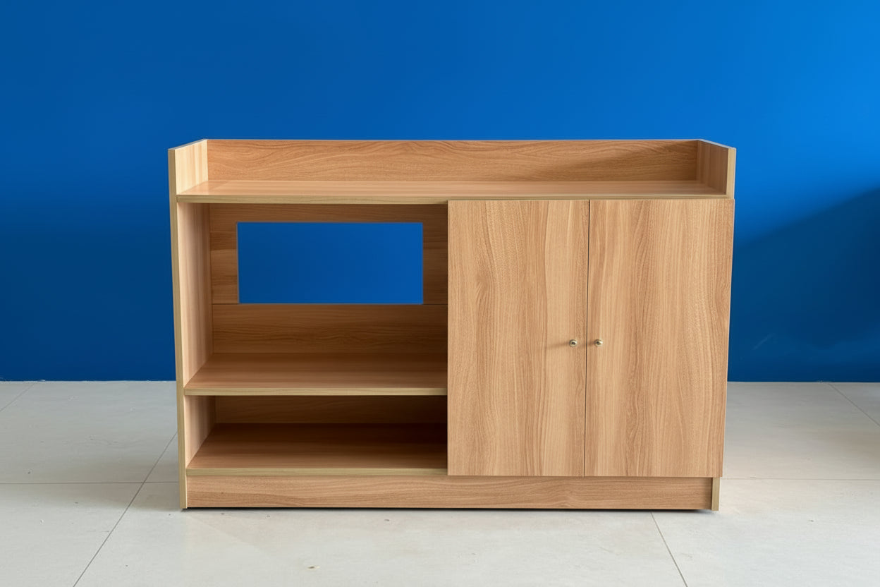 Kitchen Microwave Cabinet With Panel Door Base cabinet 120 X 40 X 80 cm By Miza