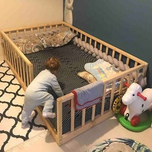 Montessori Wooden Baby Floor Sleep Station / Baby Cot By Miza