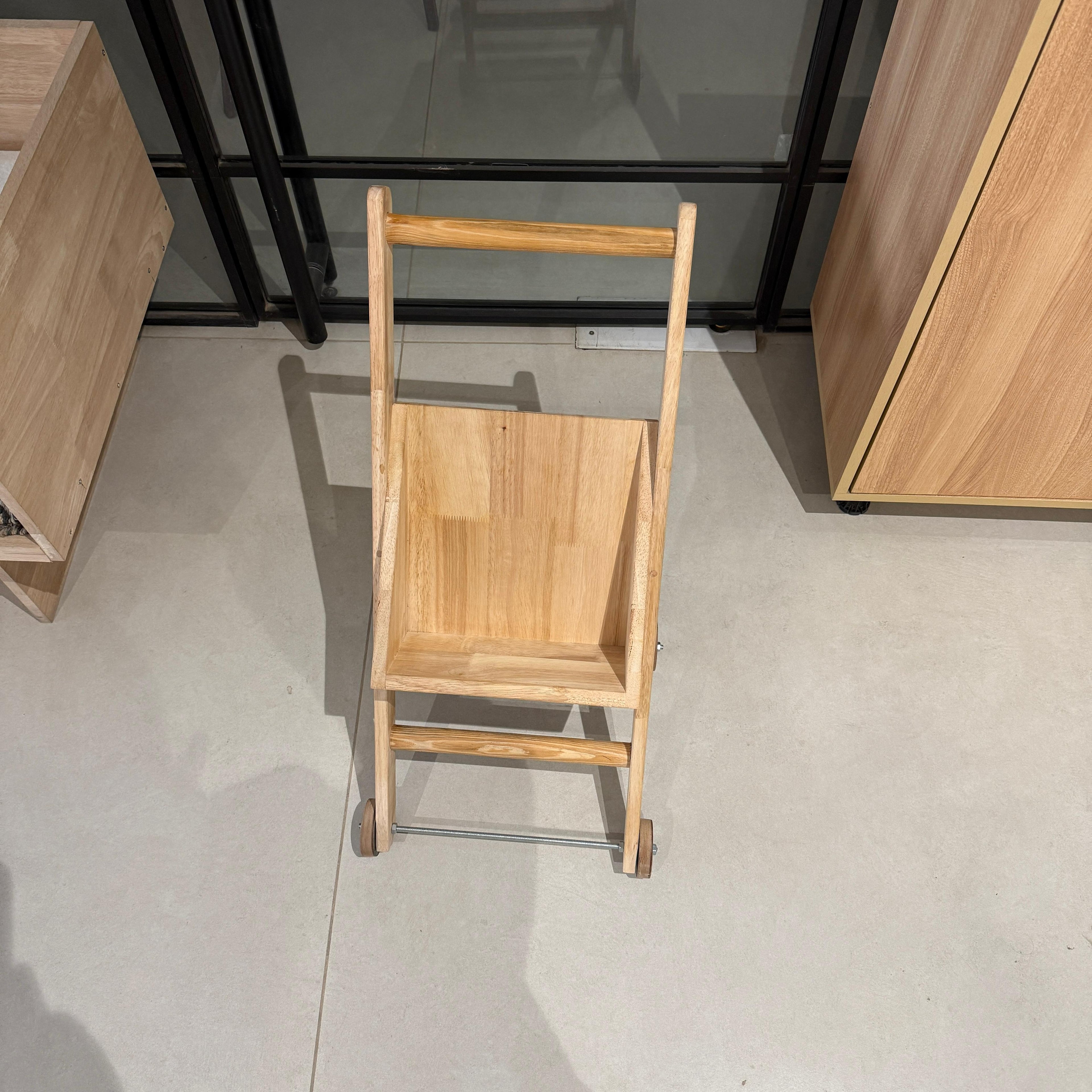 Wooden Baby Cart With Wheels for Kids By Miza