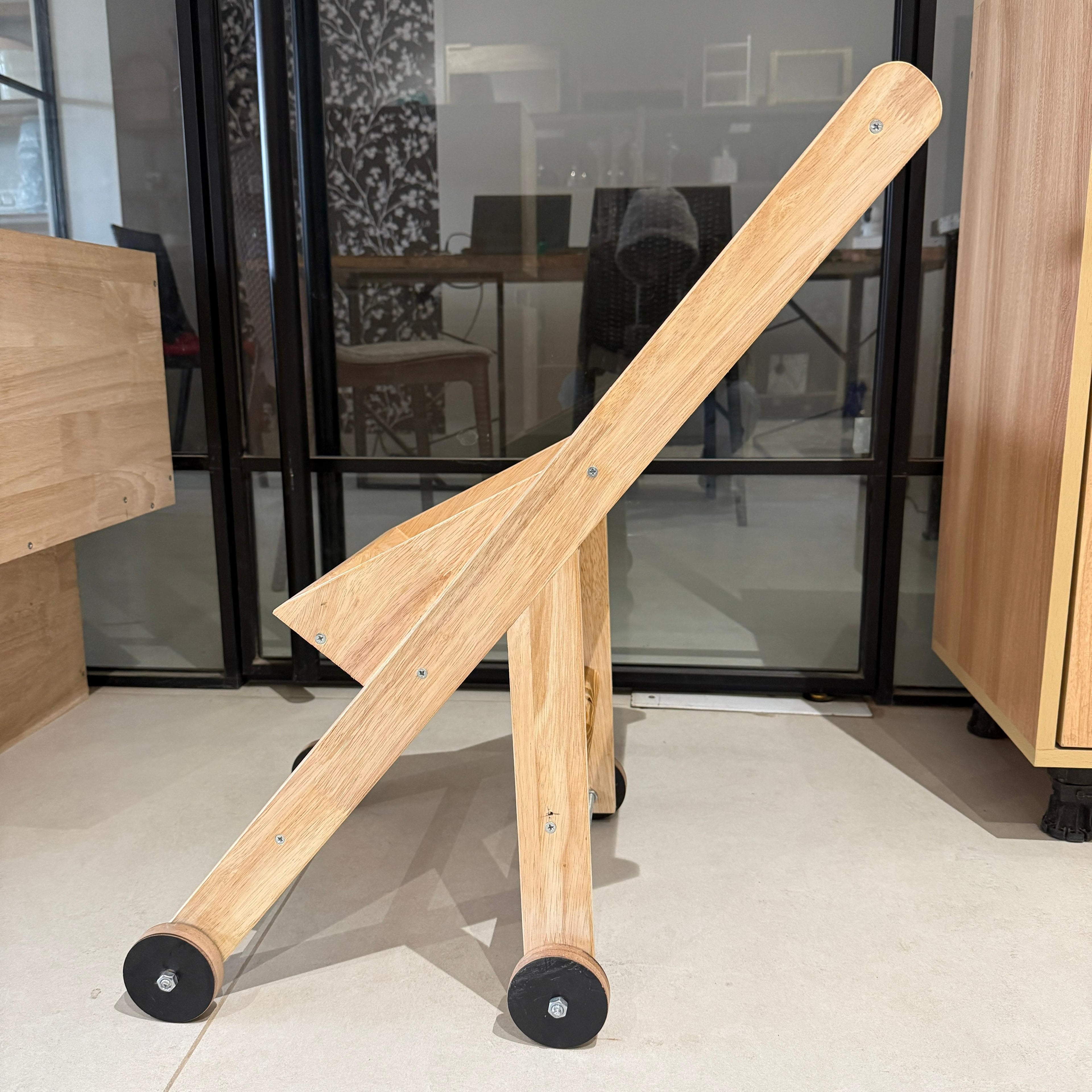 Wooden Baby Cart With Wheels for Kids By Miza