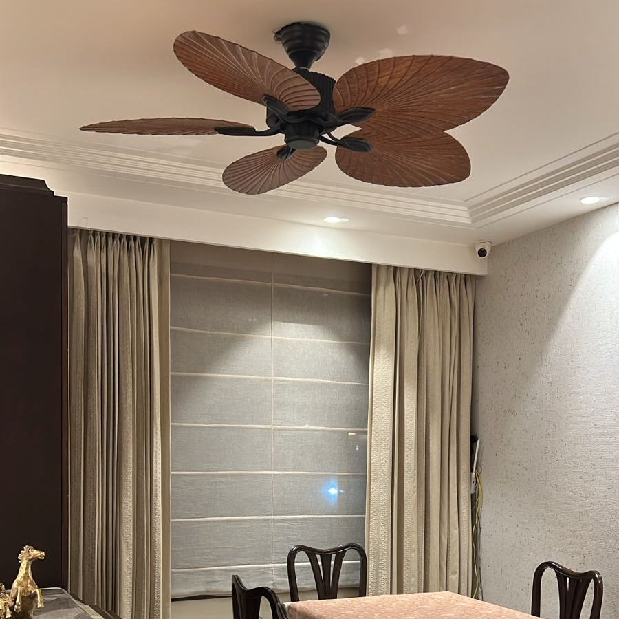 Teetar C Remote Operated Forward And Reverse 5 Blades Ceiling Fan 1 PC By Wadbros