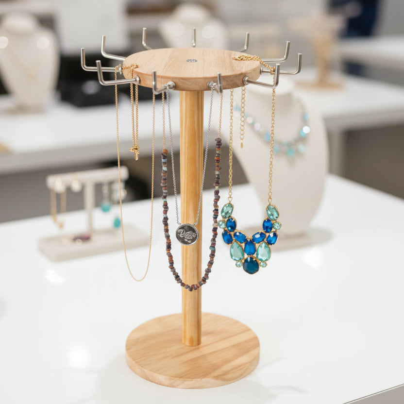 Fashionable Adjustable Sturdy Metal Necklace Holder By Miza