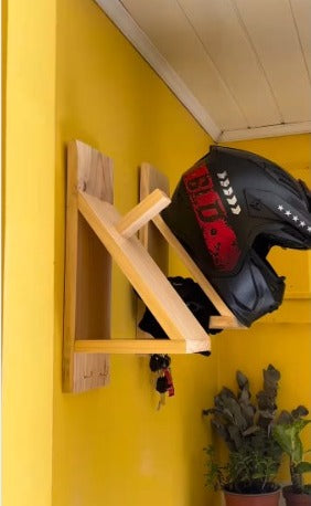 Peelorange Wall-Mounted Helmet, Key & Gear Rack, 1PC By Miza