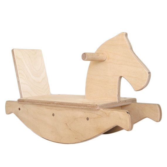 Wooden Rocking Horse Toy For Childrens By Miza