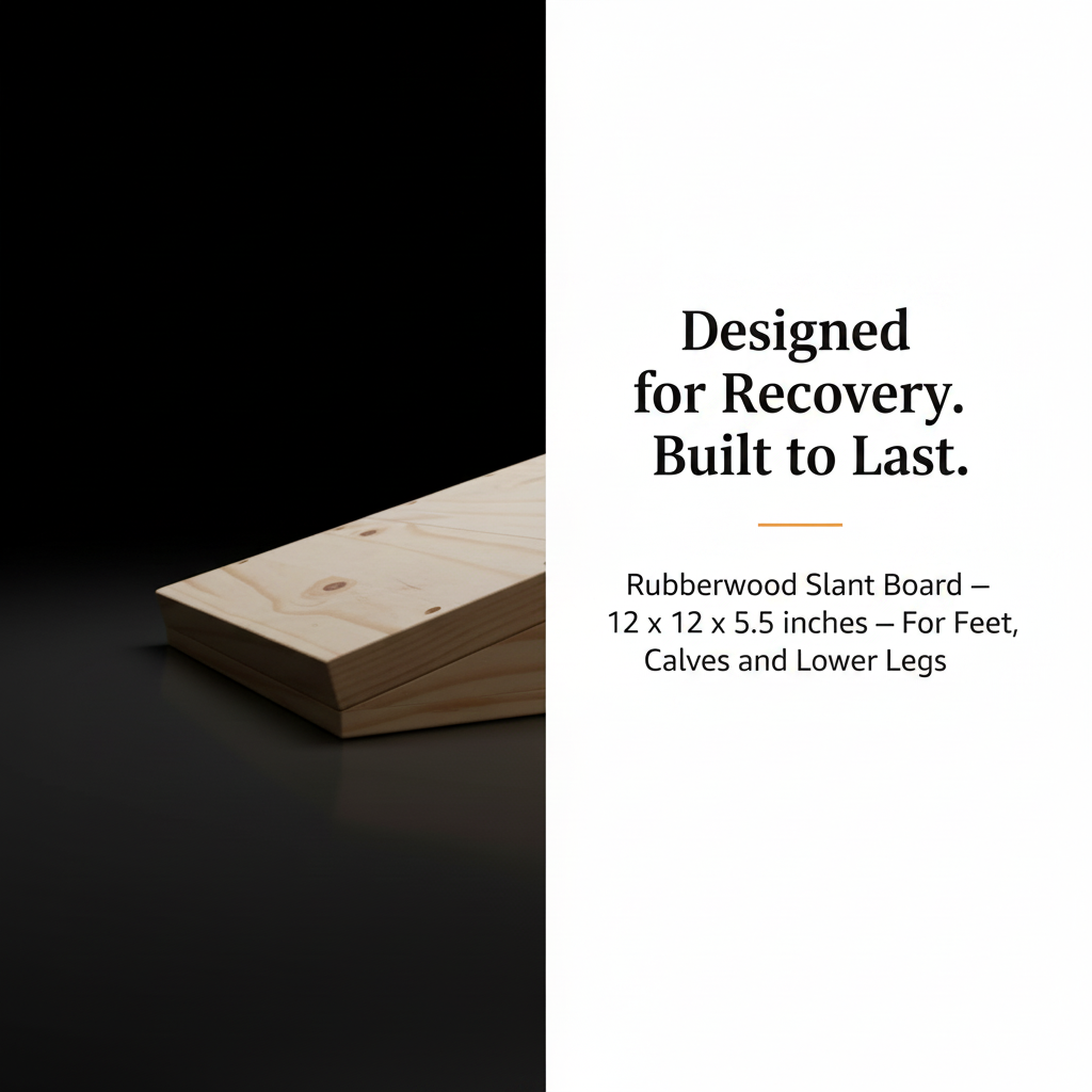 Slant Board In Wood For Foot Pain By Miza