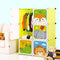 Sturdy 6 Cubes Animal Design Portable Wardrobe For Kids-1 PC-Random Color-BY APT