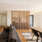 Wooden Room Divider Partition With Vertical Slats – Floor-To-Ceiling Open Design