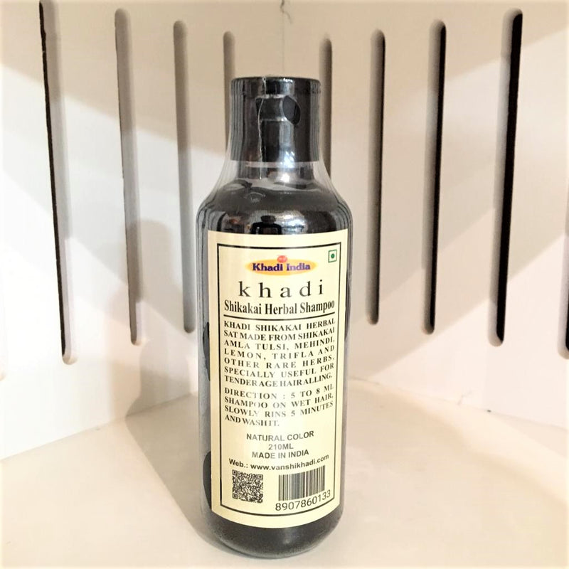 Khadi India Shikakai Natural Herbal Shampoo (210ml) 1 pc