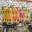 Traditional Ethnic Embroided Hand Bag Potli For Gifting 1 PC Random Color By CC
