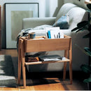 Solid Wood Sofa Side Cabinet / Table, Storage Locker By Miza