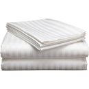Micropoly Striped Pattern Double Bed Bedsheet With 2 Pillow Covers For Home/Hotels BY SUPT