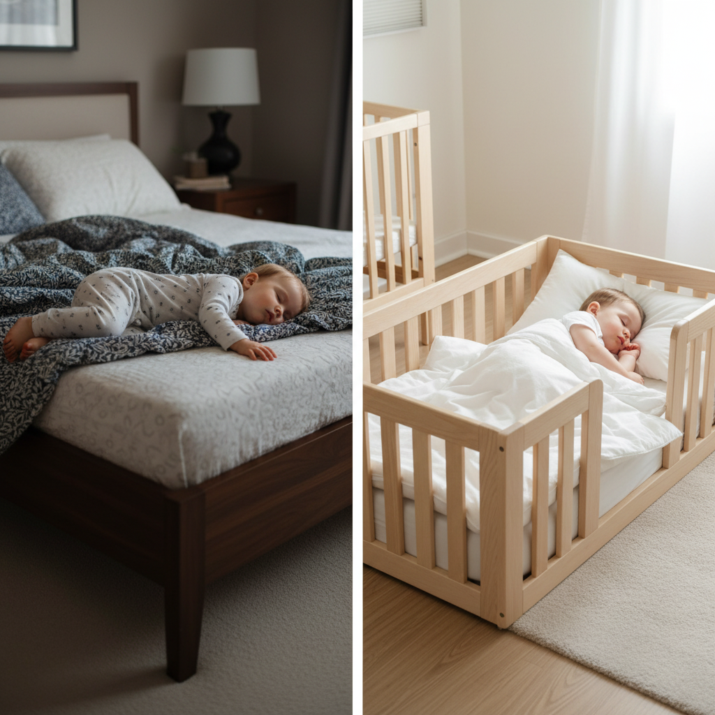 Montessori Wooden Baby Floor Sleep Station / Baby Cot By Miza