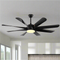 Black Kite Remote Operated Forward And Reverse 8 Blades Ceiling Fan 1 PC By Wadbros