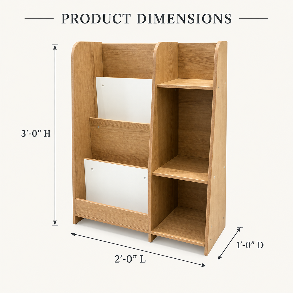 Picture Bookcase / Children's Bookshelf By Miza
