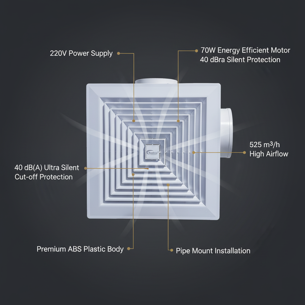 BPT Grid Exhaust Fan 2 x 2  by Wadbros 1 PC