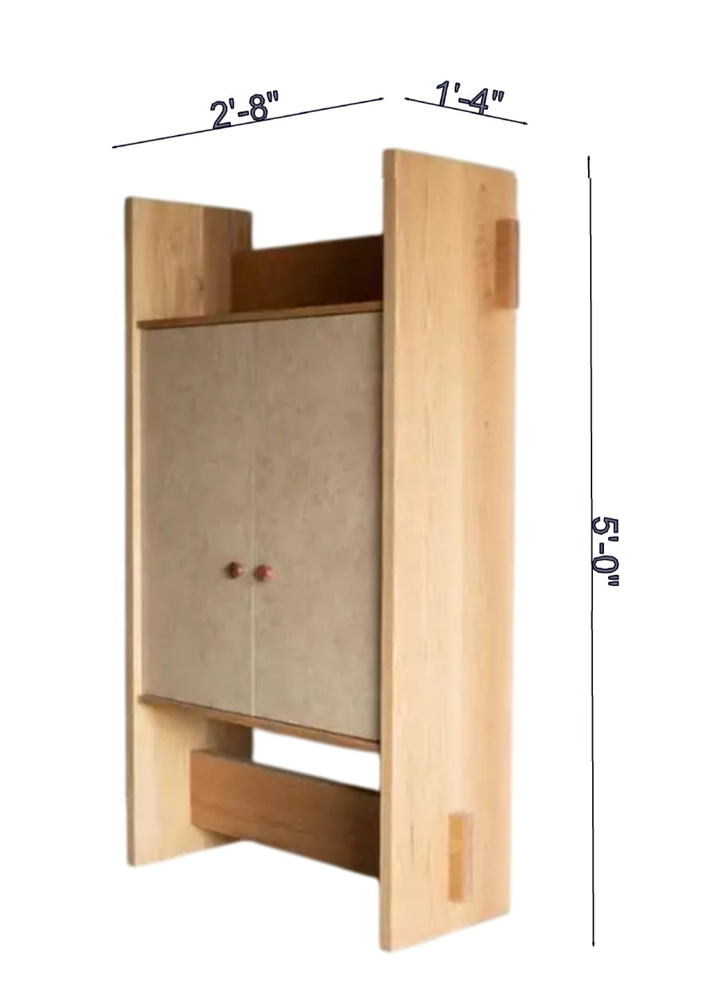 Carter Armoire Console Table By Miza
