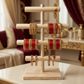 Wooden Handmade Portable Jewellery Stand By Miza