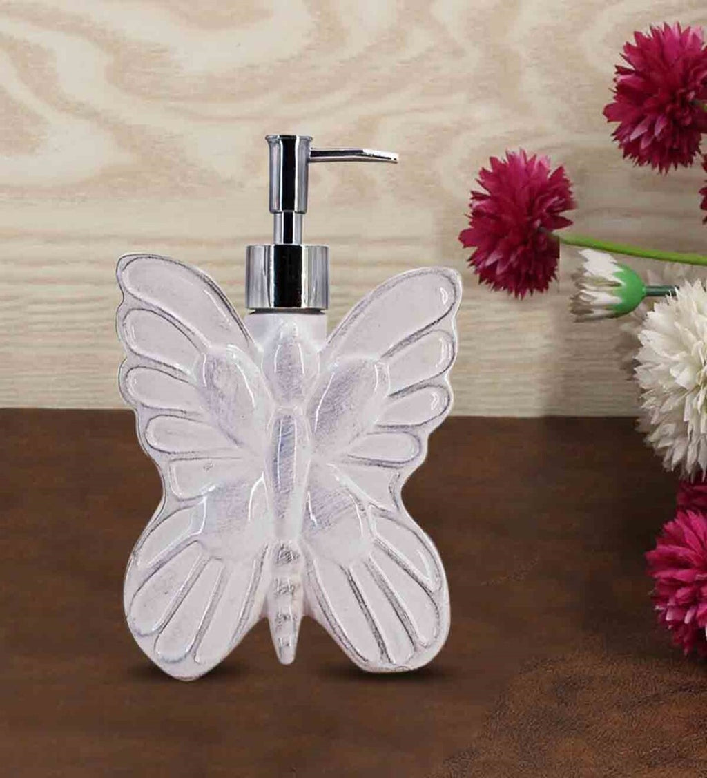 Butterfly Ceramic Soap Dispenser For Bathroom -Random Color-1 PC-BY APT