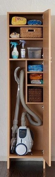 Fridge Size Bathroom Storage Cabinet / Vacuum Cleaner & Iron Board Stand By Miza