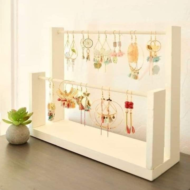 2-Tier Earrings Jewellery Organizer Rack By Miza