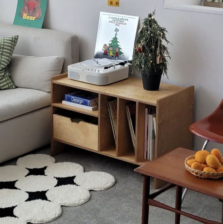 Vintage Side Table And Storage Unit For Living Room By Miza