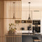 Wooden Room Divider Partition With Vertical Slats – Floor-To-Ceiling Open Design