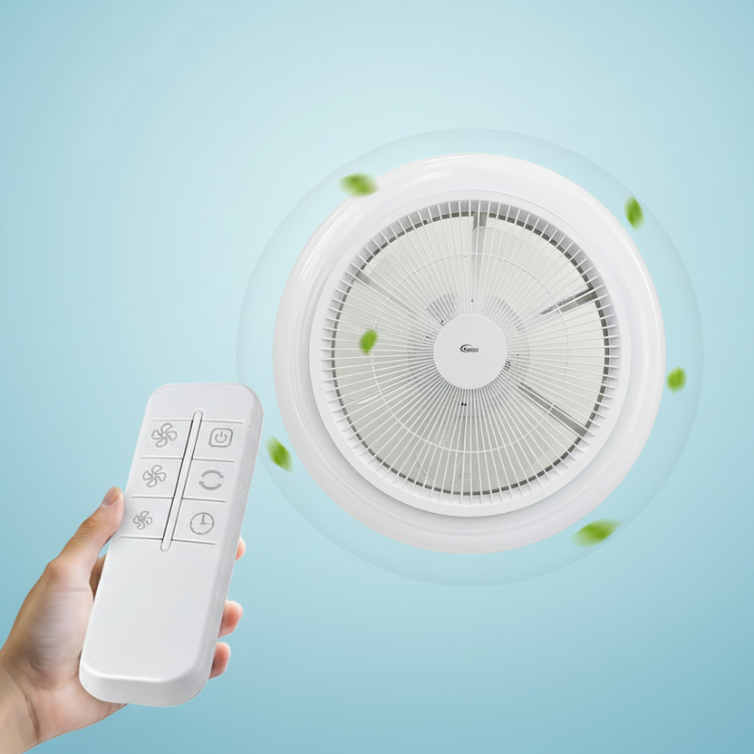 Deco Fan Mini 465 mm/18 INCHES | False Ceiling Ventilation Fan | Remote Operated | By Wadbros