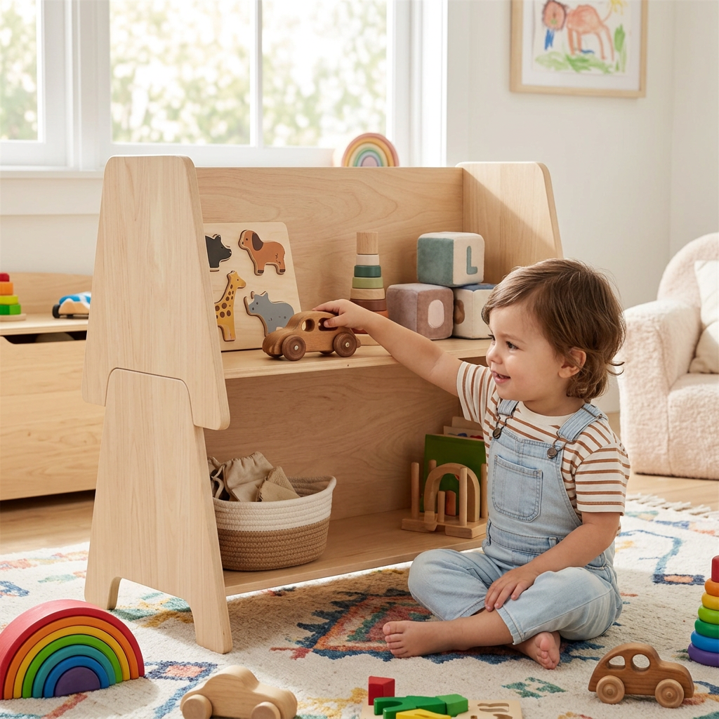 Stackable Play Shelf For Kids By Miza