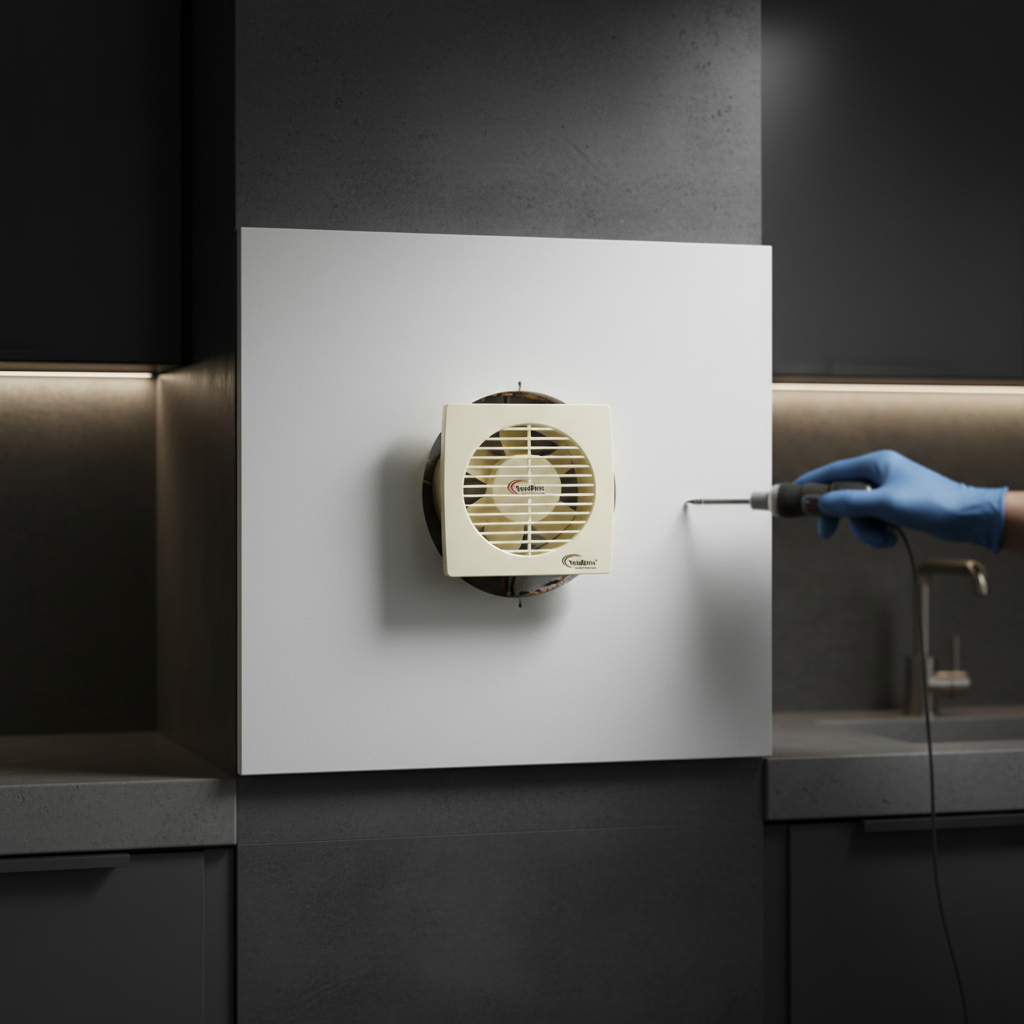 B-6 ABS Plastic Ventilation Fan with Thermal Cutoff Protection by Wadbros