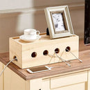 Rectangle Mobile Charger Wood Box By Miza