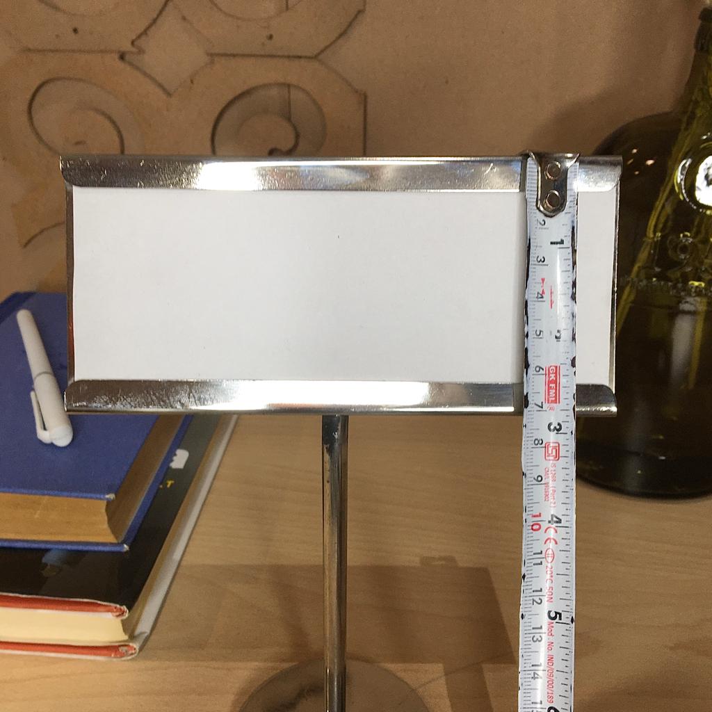 Stainless Steel Menu Hold Stands Paperclip Photo Holder/Card Holder