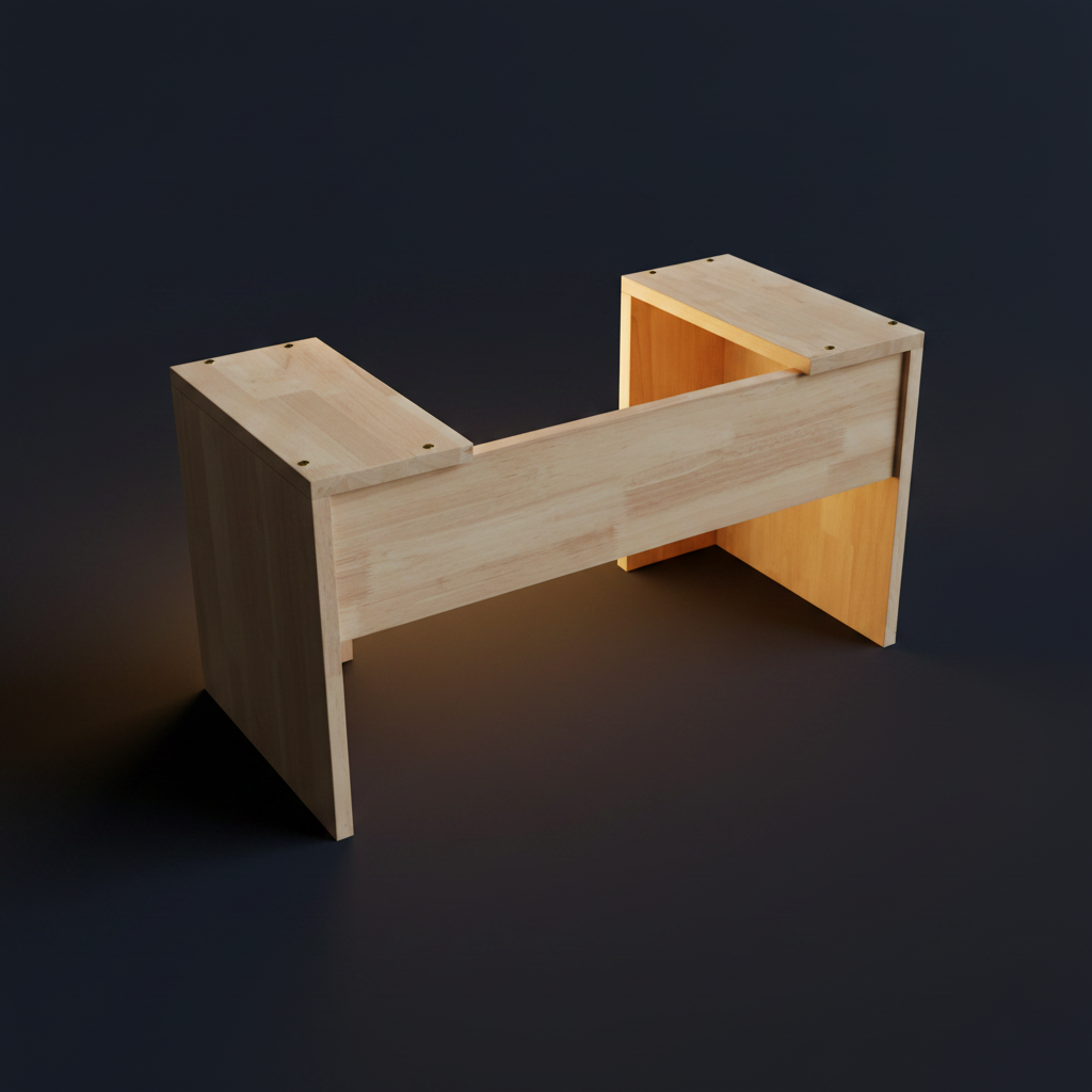Squatting Wooden Platform/Squat Potty Stool For Toilet By Miza