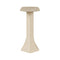 Oval Travertine Stone Console Table Modern Entryway Table With Abstract Base