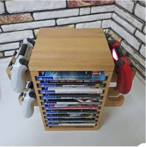 Multifunction Gaming Disks Organizer Rack By Miza