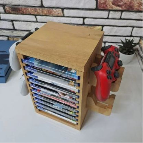 Multifunction Gaming Disks Organizer Rack By Miza
