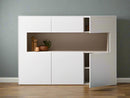 Contemporary Console Table With C Shape Drawers By Miza