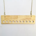 Ceiling Rope Hanging Wooden Clothes Hanger Rack By Miza