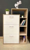 Shoe Cabinet With 3 Compartments For Hall / Living Room By Miza
