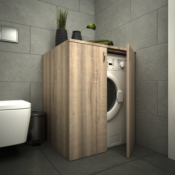 Washing Machine Wooden Cabinet Cover By Miza